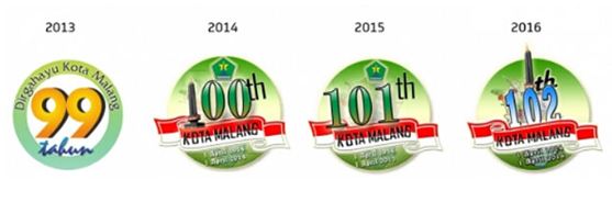 Perbandingan logo ulang tahun selama beberapa waktu dan terlihat mirip.