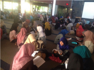 pelaksanaan BBQ dengan membentuk kelompok-kelompok