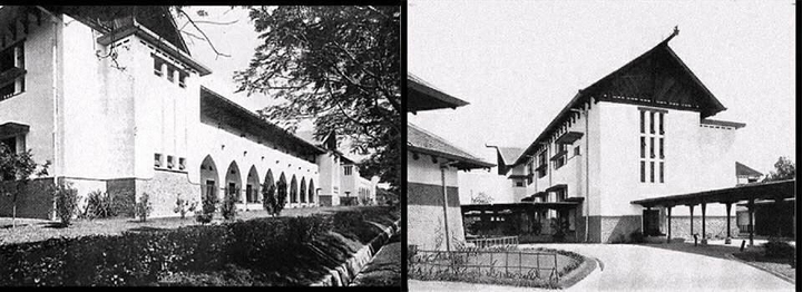 Sekolah AMS dan HBS di Coenplein atau SMA Tugu sekarang.