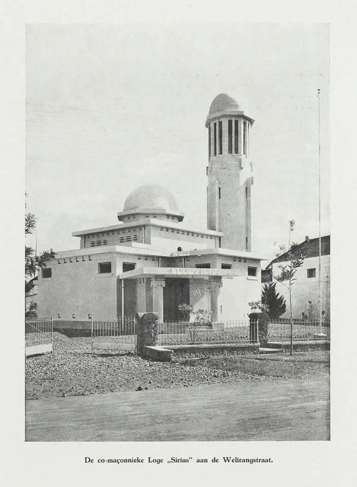 Loji di Jalan Welirang yang menjadi gedung freemason di Malang.