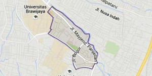 Peta Kelurahan Penanggungan, Kecamatan Klojen, Kota Malang