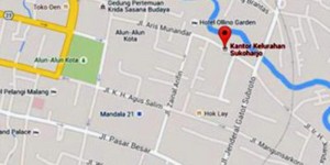 Peta Kelurahan Sukoharjo, Kecamatan Klojen, Kota Malang