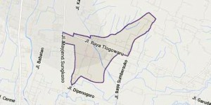 Peta Kelurahan Tlogowaru, Kecamatan Kedungkandang, Kota Malang