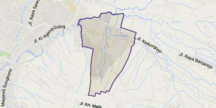 Peta Kelurahan Cemorokandang, Kecamatan Kedungkandang, Kota Malang