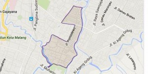 Peta Kelurahan Polehan, Kecamatan Blimbing, Kota Malang
