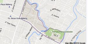 Peta Kelurahan Jodipan, Kecamatan Blimbing, Kota Malang