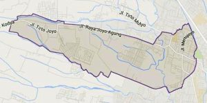 Peta Kelurahan Merjosari, Kecamatan Lowokwaru, Kota Malang