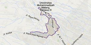 Peta Kelurahan Tlogomas, Kecamatan Lowokwaru, Kota Malang