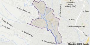 Peta Kelurahan Pisangcandi, Sukun, Malang