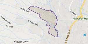 Peta Kelurahan Bandulan, Kecamatan Sukun, Kota Malang