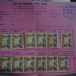 Kartu iuran televisi dari Kampung Tanjung | Foto: Agus - Malang Djaman Lawas