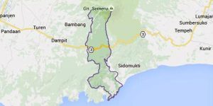 Peta Kecamatan Ampelgading, Kabupaten Malang