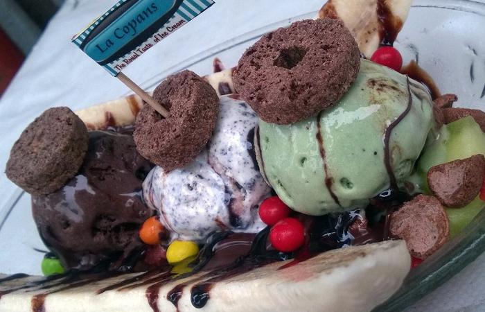 Banana Split-nya Lacopans Ice Cream (C) @lacopansicecream