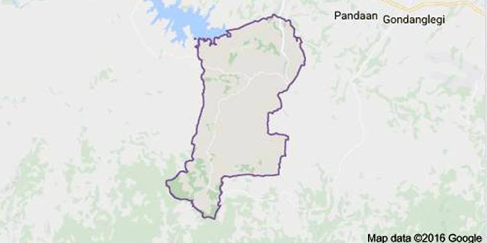 Peta Kecamatan Pagak, Kabupaten Malang