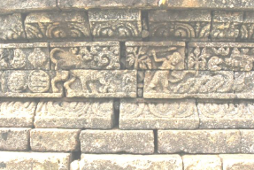 cuplikan relief Aridharma di candi Jago