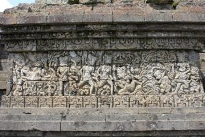 relief Kresnayana di candi Jago