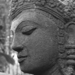 Patung yang merupakan kiasan dari wajah Ken Arok.