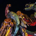 Patung Bima berdiri tegak menjaga Monumen Adipura Malang (C) WINPHOTOBLOG