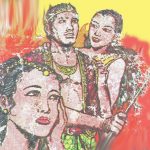 Ken Umang yang cemburu melihat kemesraan Ken Arok dengan Ken Dedes (C) RUANGBACA