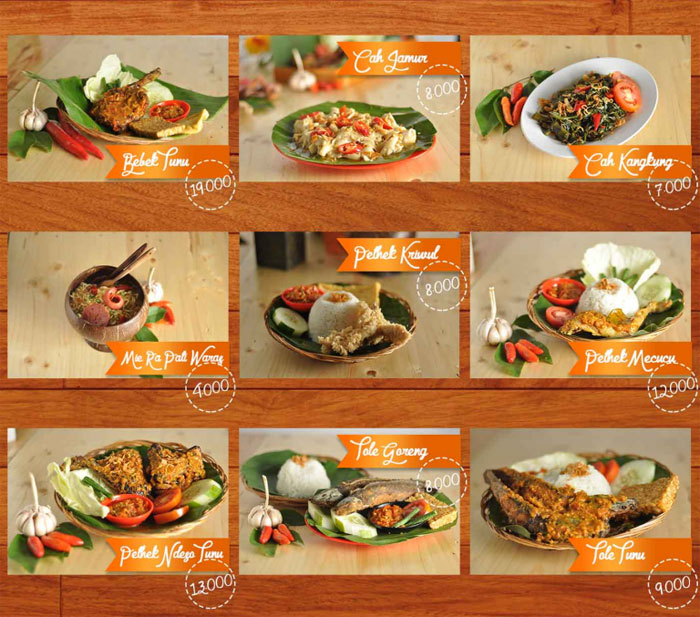 Menu makan Sambal Mak Tin.