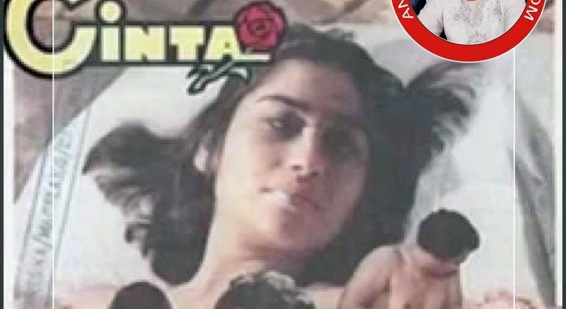 Marini dalam cover iklan film Cinta pada tahun 1975 (C) ANAK TAENG