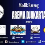 Pamflet acara Mudik Bareng Arema Djakarta (C) Twitter @AremaDjakarta
