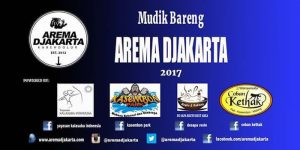 Pamflet acara Mudik Bareng Arema Djakarta (C) Twitter @AremaDjakarta
