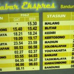 Jadual Malabar Ekspress dari Kota Bandung ke Malang