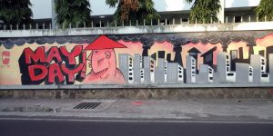 Tembok di Jalan Belakang Kampus UIN yang katanya jadi lokasi penampakan kuntilanak (C) BUMI RAKYAT