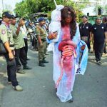 Salah satu peserta gerak jalan legendaris Turen-Malang (C) MALANG POST