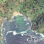 Penampakan Pantai Wedi Abang dari atas satelit (C) GOOGLE