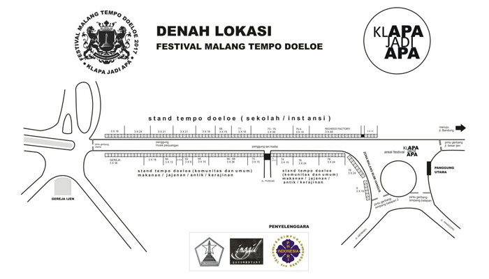 Denah Lokasi Festival Malang Tempo Dulu Tahun 2017