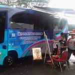 Bus keliling Dispendukcapil ada di Stadion Kanjuruhan Malang (C) EKO WAHYU ROMADHONA