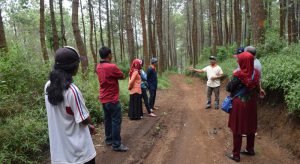 Mahasiswa pertanian dan peternakan biasa melakukan praktik di UB Forest (C) PRASETYA