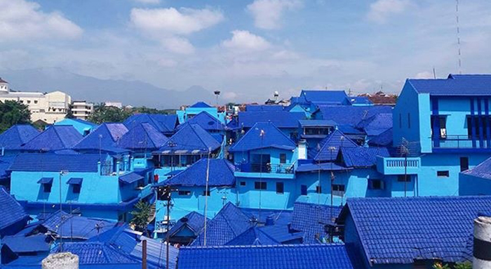 Kampung Biru Arema, satu lagi kampung tematik di Malang
