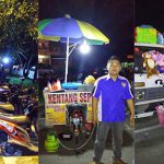 Salah seorang pedagang di Pasar Malam Minggu Jalan Kembar Bumiayu (C) KELBUMIAYU