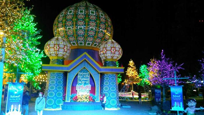 Penampakan Magic Journey, salah satu wahana baru di Malang Night Paradise (C) KOMPASIANA