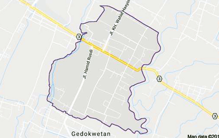 Peta Desa Talok yang ternyata punya dua sejarah asal usul yang menarik (C) GOOGLEMAP