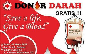 Ayo ikut donor darah bersama Malang Caroline (C) @donordarah_info