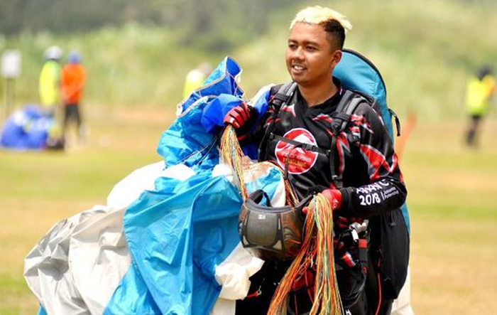 Jafro Megawanto meraih dua medali emas dan satu medali perunggu di Asian Games 2018 (C) ANTARA/INASGOC