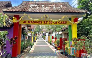 Gapura masuk ke Kampung Syantik di Kota Batu (C) MALANGTIMES