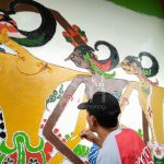 Salah satu mural Kampung Wayang di Pisang Candi Malang (C) PHOTOMALANG