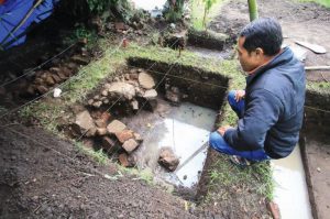 Suasana penggalian area Punden Rondo Kuning (C) RADAR MALANG