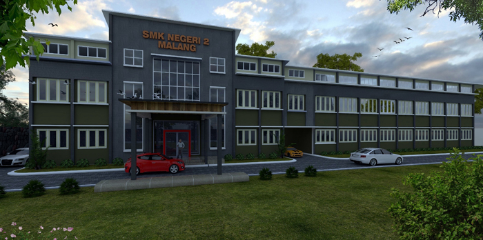 Gedung SMK Negeri 2 Malang (C) SMKN2MALANG.SCH.ID