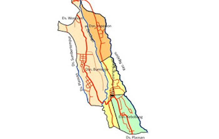 Peta Desa Kebobang Wonosari (C) DESAKEBOBANG.BLOGSPOT.COM