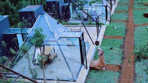 De Kleine Cafe, Sensasi Makan di Dalam Piramida Kaca